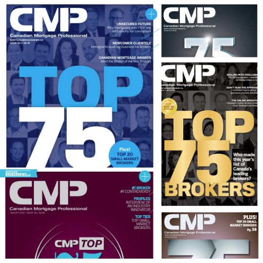 Dave Butler top brokers in Canada awards from CMP (Canadian Mortgage Professional)