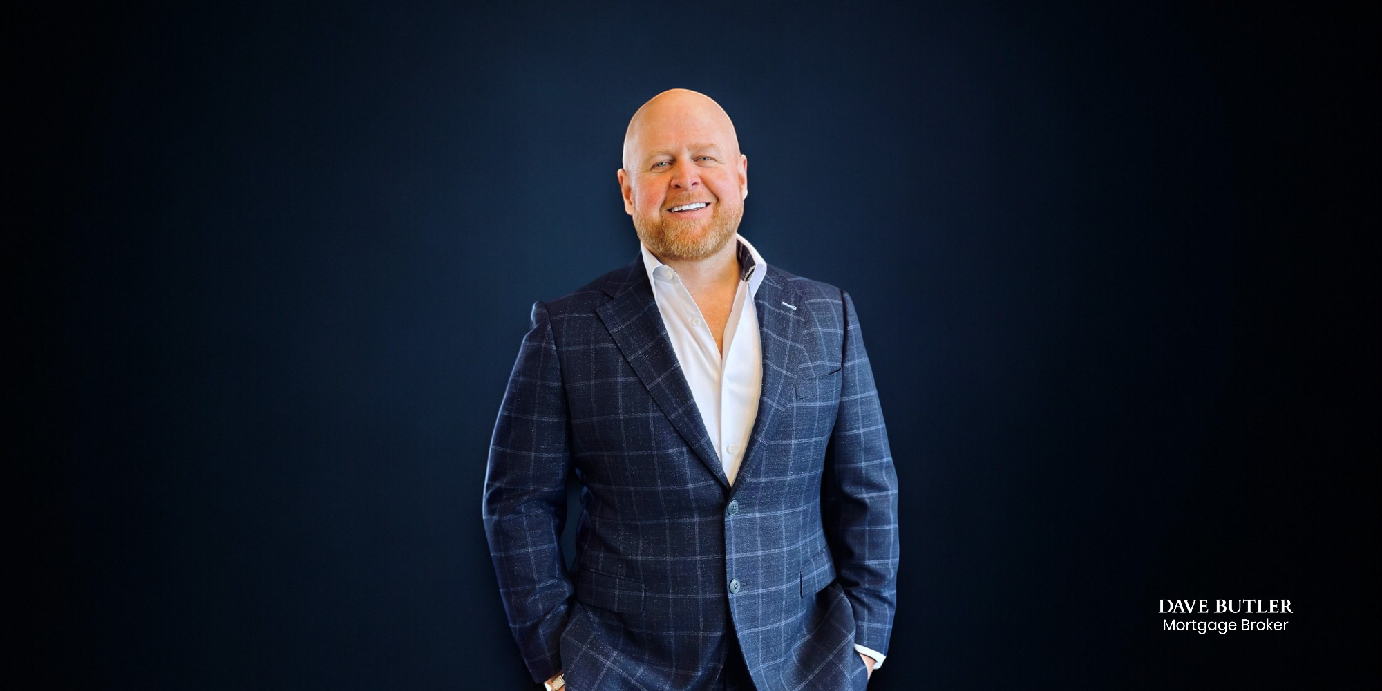 Top Canadian mortgage broker, Dave Butler, wearing a buttoned up suit